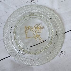 Vintage 80s Crystal Ash Tray